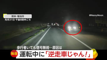 【独自】「逆走車じゃん！」正面からヘッドライト迫り軽自動車が真横を“ビュン！”　歩車分離信号で勘違い？歩行者の目の前で驚きの信号無視も