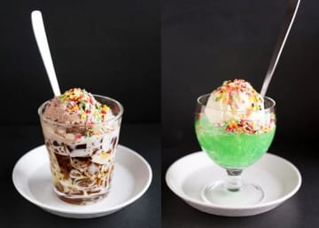 どっちが好み？おうちで簡単「クリームソーダ＆コーヒーゼリーフロート」の作り方