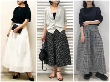 【ユニクロ】ALL3990円！ 大人かわいいプチプラスカートでつくる「甘め春夏コーデ」3選