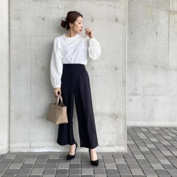 30代40代の白黒コーデをワンランク上に♪ モノトーンの華やぎコーデ術
