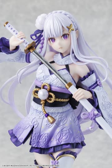 『リゼロ』のエミリアが“戦装束”でフィギュア化！刀を抜く姿と決意秘める表情で緊張感を演出
