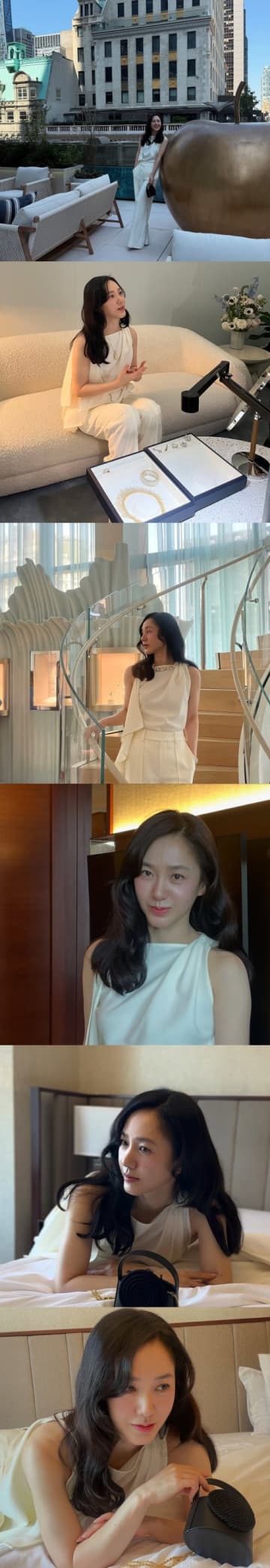 年齢不詳の美しさ…ベッドに寝そべる『オクニョ』悪役女優に「色気が止まらない」 夫は年商145億円
