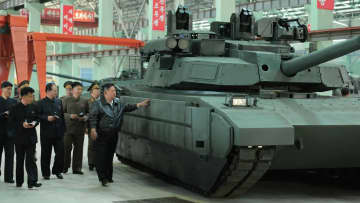 北朝鮮・金総書記　戦車の開発状況など視察　今後も強化を図る方針を強調