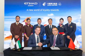 エティハド航空と中国東方航空、合弁事業を開始