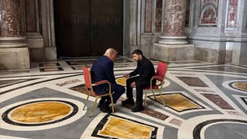 ウクライナ大統領、トランプ氏とのバチカンでの会談　これまでで「最高」