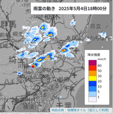 【速報】埼玉に大雨注意報　浸水、竜巻などの突風、落雷に警戒