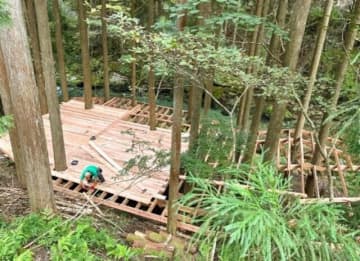 【自然と共生するサウナ村構想】 素人の妄想が現実に！「空中に浮かぶサウナステージ」ができるまで＜岐阜県・山県市＞