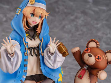 白く美しい太もも…！『ギルティギア ストライヴ』より「ブリジット」が勝利ポーズでフィギュア化、くまのぬいぐるみ「ロジャー」もキュート