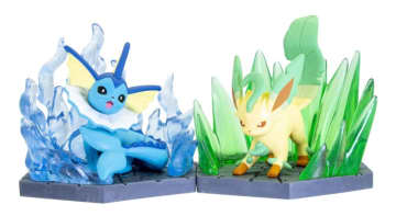 シリーズ第9弾、ガチャ「ポケモン ジオラマコレクト みず&くさ」が5月下旬発売！ゼニガメやリーフィアたちみず&くさタイプのポケモン全4種が登場