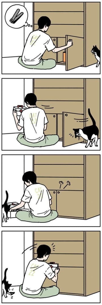 ドア閉め係は猫担当【男の猫道】ねこのきもちWEB MAGAZINE限定話 vol.208