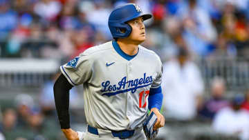 ドジャースタジアムなら本塁打…　大谷翔平も足とめ見守る大飛球がギリギリセンターフライに倒れる