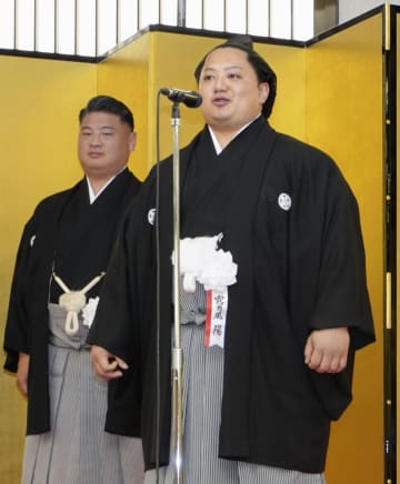 新十両の宮乃風が昇進祝賀会　「人に恵まれている」