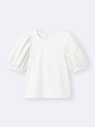 「二の腕見せたくない」人へ！【GU】大人のサマ見え♡「ぽわん袖トップス」