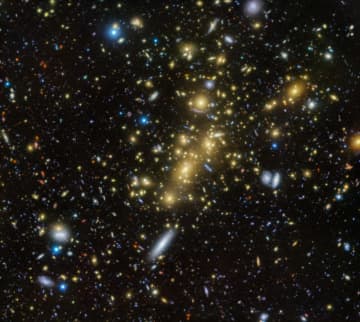 まるで銀河のコミュニティ かみのけ座の銀河団「Abell 1489」【今日の宇宙画像】