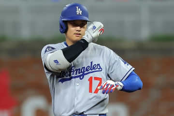 大谷翔平が爆速189.7キロの弾丸９号２ラン！ ドジャースが13安打７得点で快勝。メジャー初スタメンのキム・ヘソンは２安打１打点