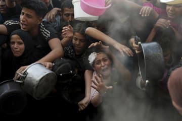 米大統領「ガザ住民に食料支援」　イスラエルと協議、ハマスを批判