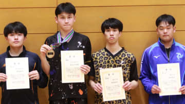 中京学院大・長谷川李博が男子単V　女子単は朝日大・森田清香が制す＜2025年度東海学生卓球新人大会＞