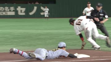 【阪神】中川勇斗がプロ初スタメンでハツラツプレー連発　内野安打で喜び爆発　守備ではダイビングキャッチも