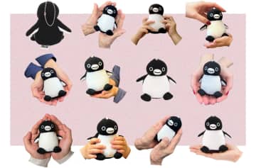 手のひらにギュッと収めたい「Suicaのペンギン」ぬいぐるみ。フリース素材で優しい肌ざわり、コロンと鈴が鳴る