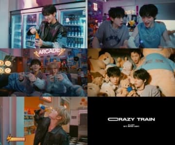 E'LAST、タイトル曲「CRAZY TRAIN」MV公開…ファンキーな魅力を披露