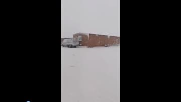 中国内モンゴル自治区で降雪　大地潤す