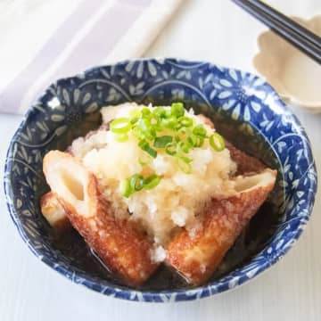 【ちくわを焼くだけ！】カリじゅわ食感がたまらない♡コスパも味も最強すぎ！ちくわの揚げ出しレシピ
