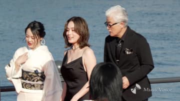 筧美和子、大胆肌見せ　キャミドレスでレカペ　映画初主演「とても温かい映画」