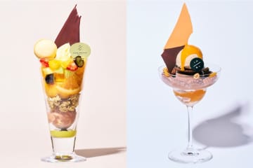 ピエール マルコリーニ カフェの夏限定スイーツ、フルーツ×白ワインジュレのパフェやもっちりワッフル