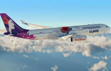 ハワイアン航空、「リロ・アンド・スティッチ」の特別塗装機を就航