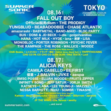 Billyrrom、Chilli Beans. サマソニ「Spotify Stage」の出演アーティストが決定