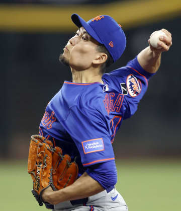 千賀、6回無失点で4勝目　大谷三塁打、菊池は1失点