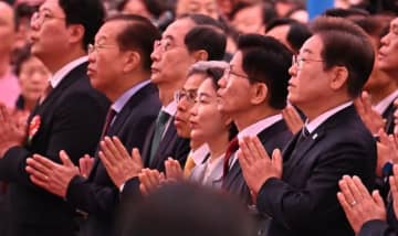 次期大統領に「李在明氏」が43％…与党圏の候補一本化に「必要」が49％＝韓国