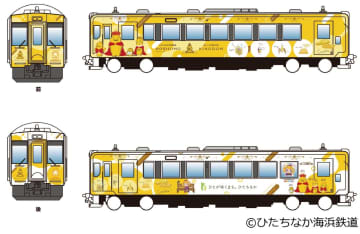 【ひたちなか海浜鉄道】キハ100形観光列車「ほしいも列車王国ラッピングトレイン」の5月10日デビューが延期に