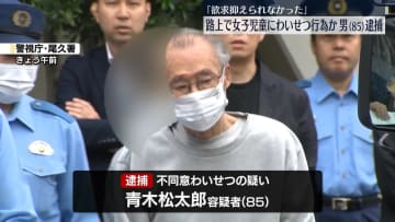 「欲求抑えられなかった」路上で女子児童にわいせつ行為か　85歳男を逮捕