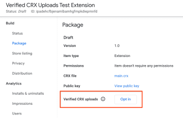 開発者アカウントを乗っ取られても偽拡張機能は公開不能 ～「Chrome ウェブストア」に新機能／パッケージ検証の鍵を事前に登録しておく追加のセキュリティレイヤーを導入