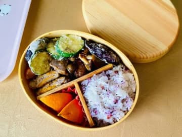 ズッキーニの唐揚げ弁当