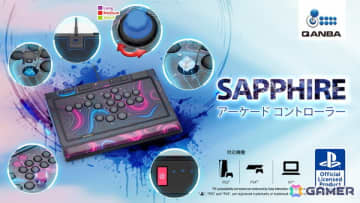 レバーレスユーザーのために製作されたPS5/PS4/PC対応アケコン「Qanba Sapphire アーケード コントローラー」の試遊体験会がEVO Japan 2025にて実施中！