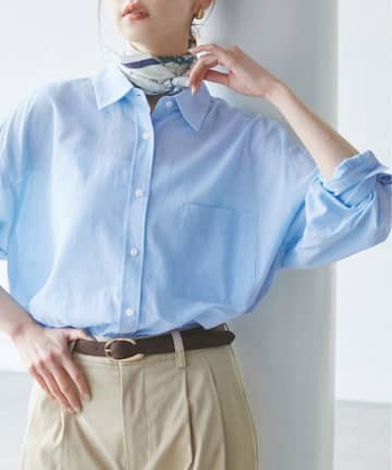 【ROPÉ PICNIC】夏は“ブルー”が最強！「プレッピー風シャツ」
