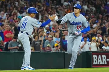 大谷翔平、9回2死から豪快11号HR！　敵地の「BEAT LA！」大合唱切り裂く130m弾　46HR＆43盗塁ペースに
