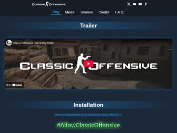 『CS:GO』旧作回帰目指すMod「Classic Offensive」がValveによって公開停止に―Mod開発者ら「コミュニティ主導のModの禁止だ」