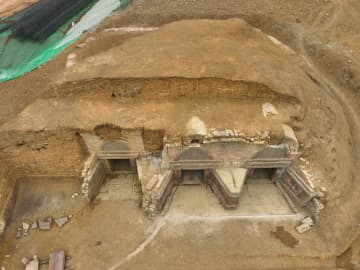 明代の蜀端王墓、30年ぶり再発見　中国・成都市
