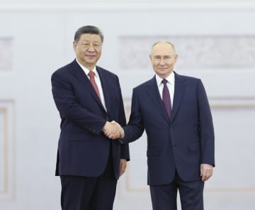 習主席、プーチン大統領と会談　中ロ関係の持続的発展・深化強調