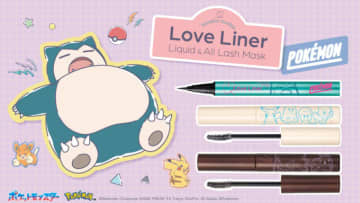 ラブ・ライナー、ポケモンデザインのリキッドアイライナーとマスカラが数量限定で発売