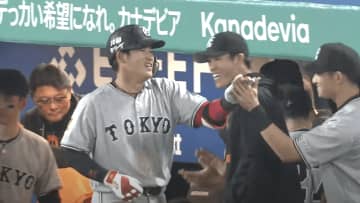 「このままチャンスをつかみ取れ！」ファースト起用の巨人・増田陸が攻守に躍動　今季第1号ソロ＆好守備に阿部監督も拍手