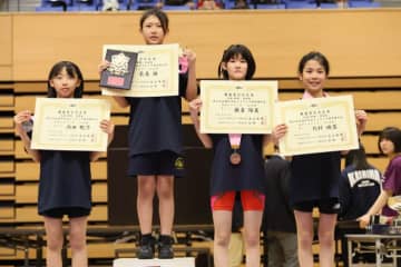 ＜レスリング＞【写真集】2025年沼尻杯全国中学生選手権／女子表彰式