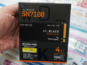 WDのゲーム向けPCIe 4.0 SSD「WD_BLACK SN7100」に4TBモデル