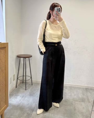 「詐欺級に盛れる！！」【ユニクロ】ユニ女絶賛！「名品ワイドパンツ」