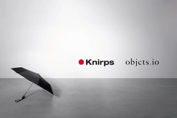 土屋鞄 objcts.io、ドイツ「Knirps」コラボのレザーストラップ折りたたみ傘