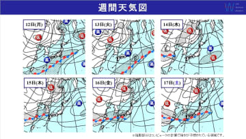 週間天気　来週末は本州に前線停滞！関東～九州は『梅雨の走り』でまとまった雨の可能性