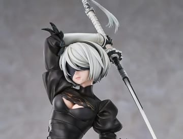 衣装から太ももがチラリ！「ニーアオートマタ」より「2B（ヨルハ二号B型）」が優雅な戦闘ポーズで立体化